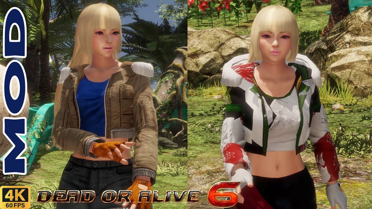 DOA6 Tamaki mirror match (Tekken Lili short bomber jacket mod) | CPU vs CPU (hardest level 8)