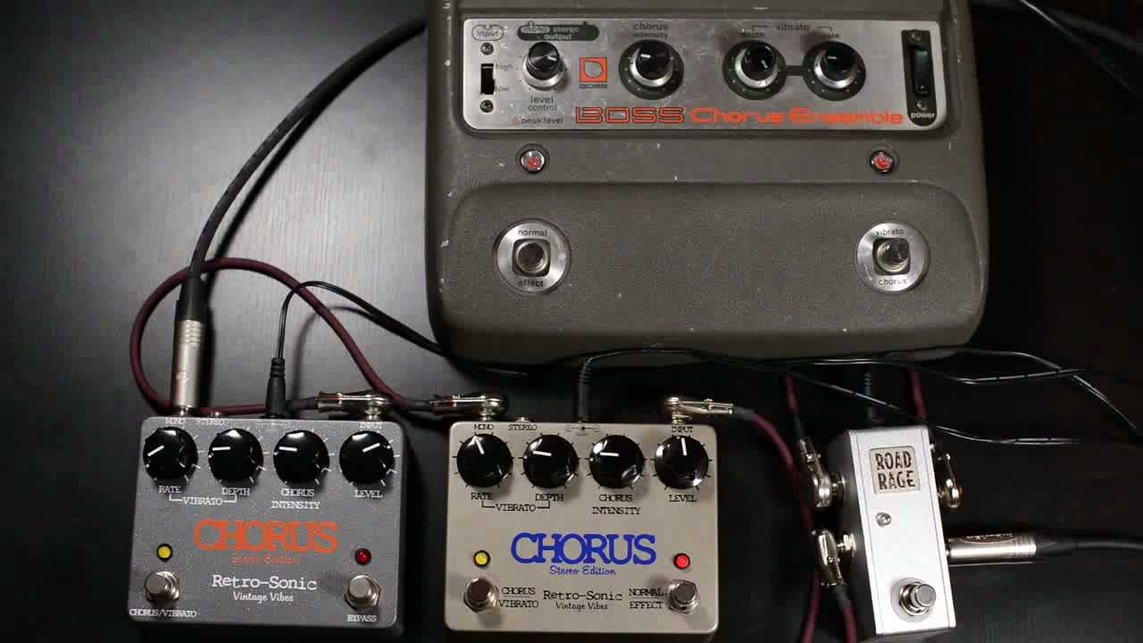Boss CE-1 (1978) vs Retro-Sonic Chorus (2006) vs RS Chorus (2012)
