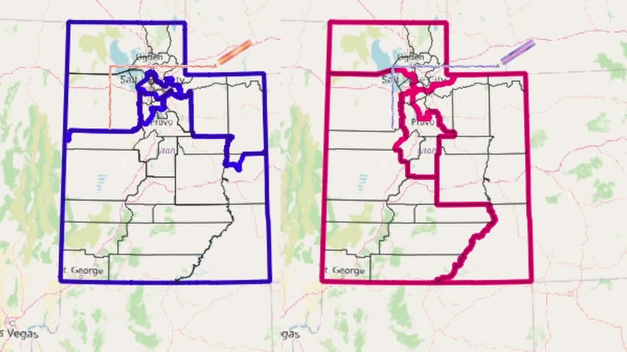 Как это может выглядеть, если в Юте изменятся избирательные округа