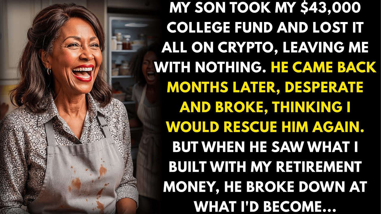 My son took my college fund for crypto — when he came back broke, he collapsed at what I'd built…