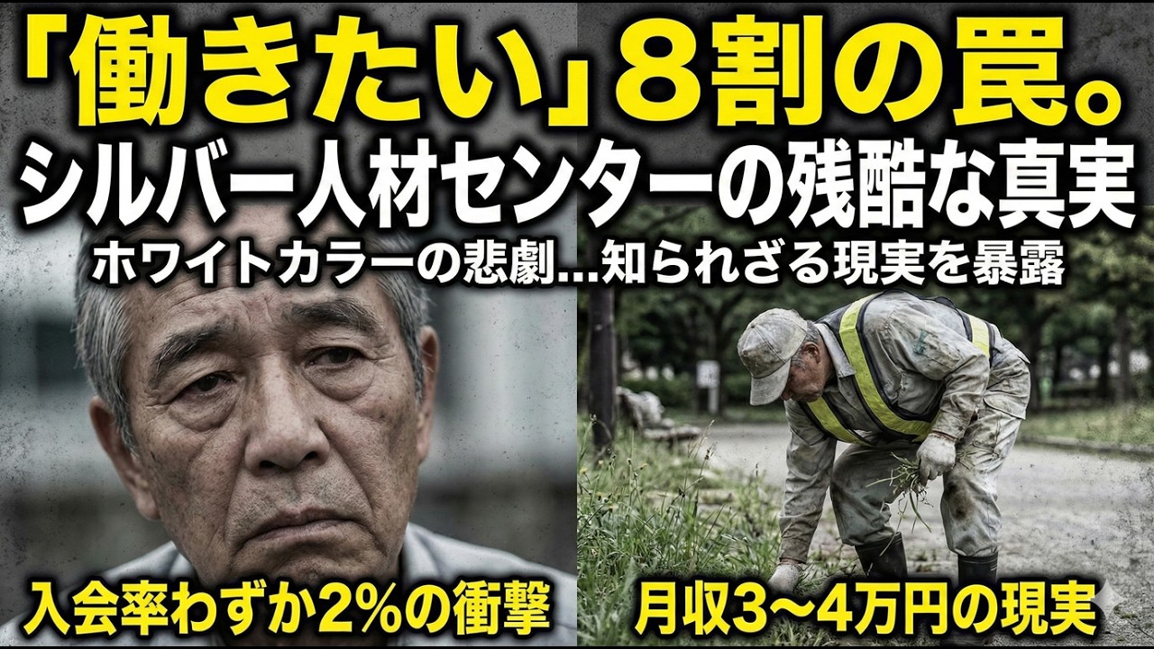 「働きたい」8割なのに入会率2％…🌱シルバー人材センターの知られざる現実