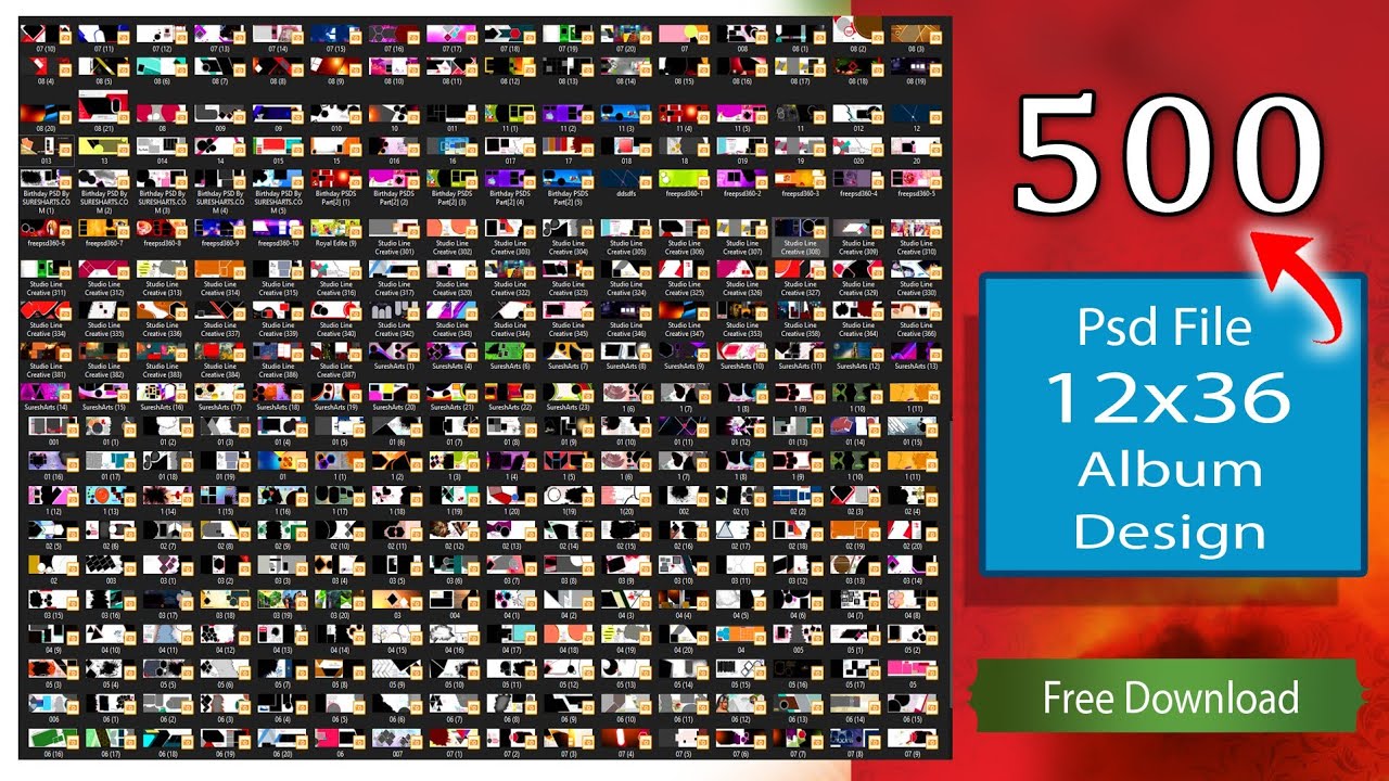 TOP_500 - Free Album Design Psd Files Download | Wedding Album Psd Files Free Download #PixelPerfect