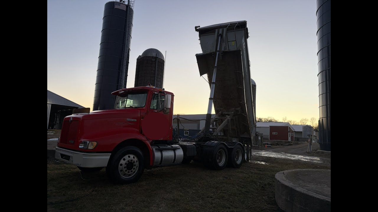 Almost Cleaning Semi and Rock Trailer