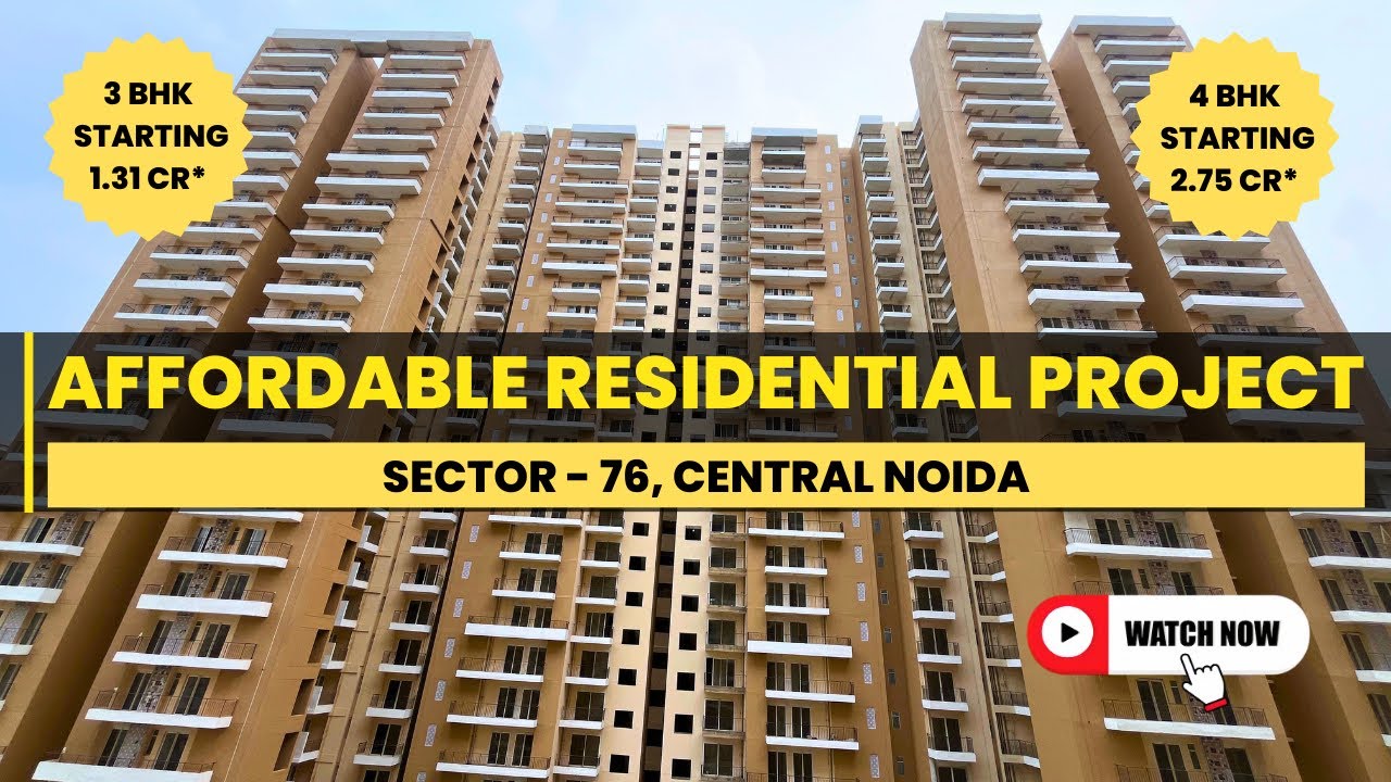 😍 3 BHK Flats in Noida | Amrapali Crystal Homes | Ready to Move
