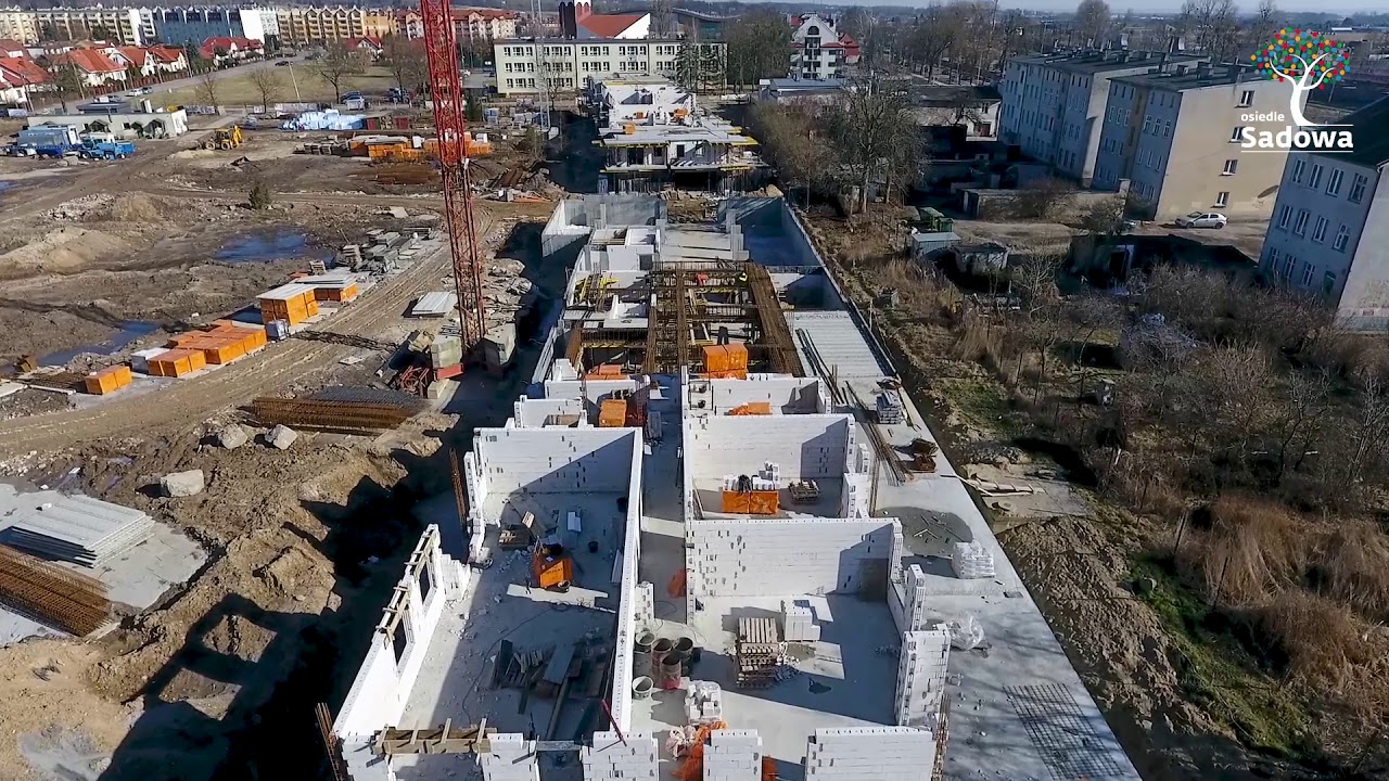 Budowa Osiedla Sadowa w Elblągu - marzec 2018