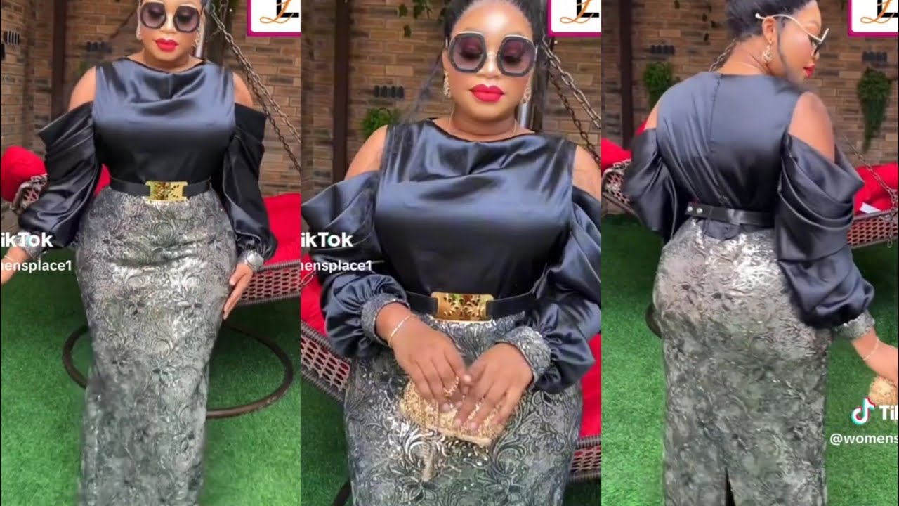 How to SEW TRENDY DRAPED COLD SHOULDER SLEEVE GOWN