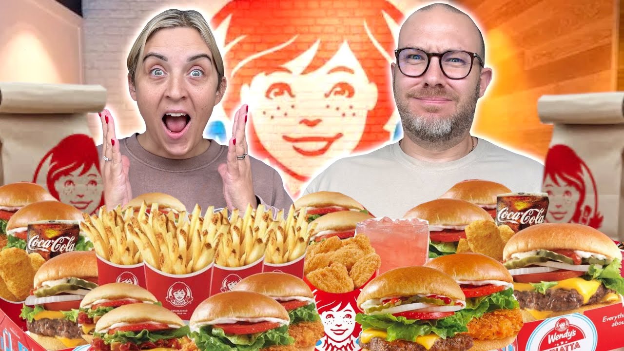 Eating EVERYTHING on the WENDY'S UK menu!!!