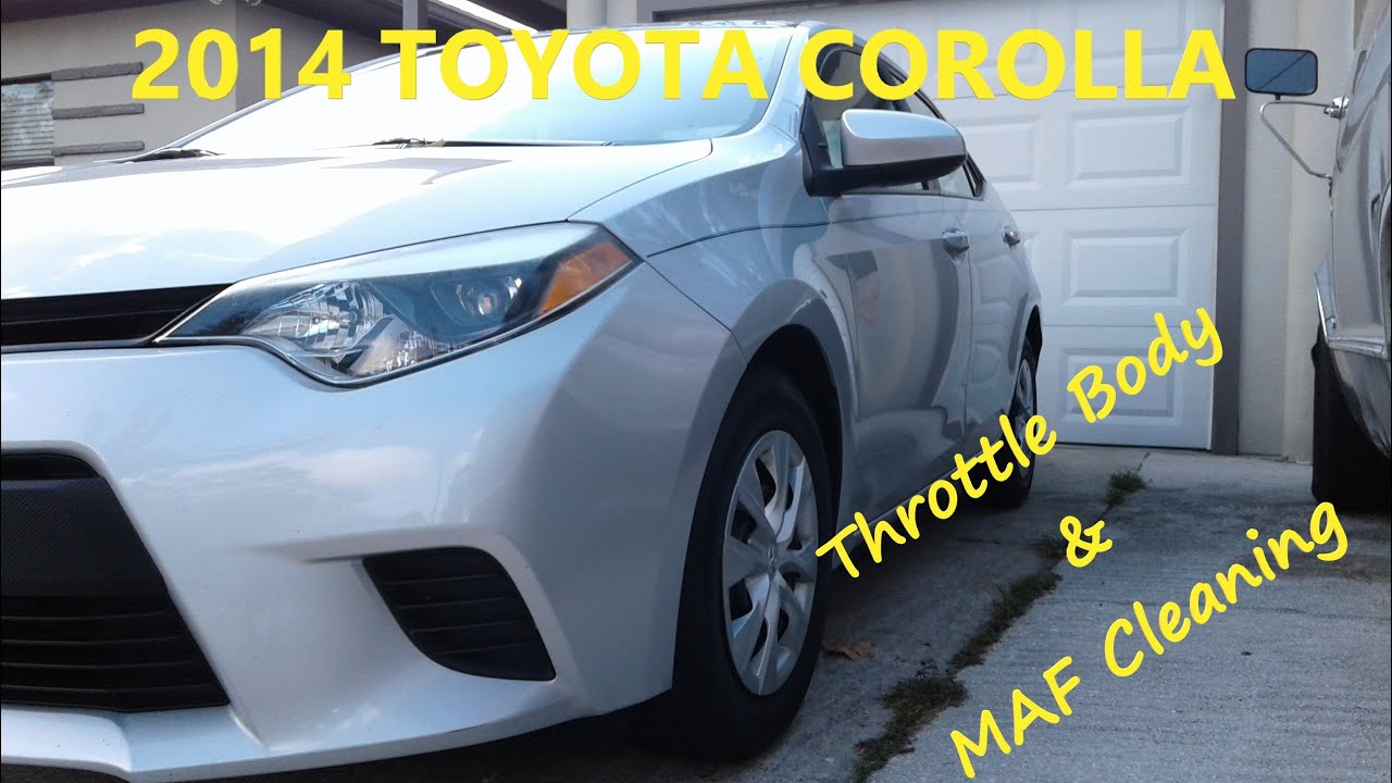 2014 Toyota Corolla, Cleaning Mass Air Flow Sensor and Throttle Body
