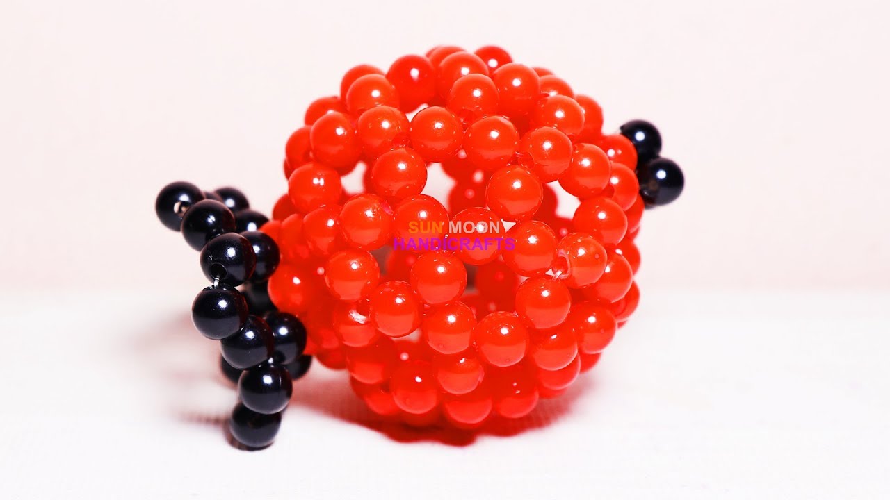 পুতির আনার/পুতির ডালিম/How to make Beaded Pomegranate or dalim/beaded dalim/Beaded Pomegranate