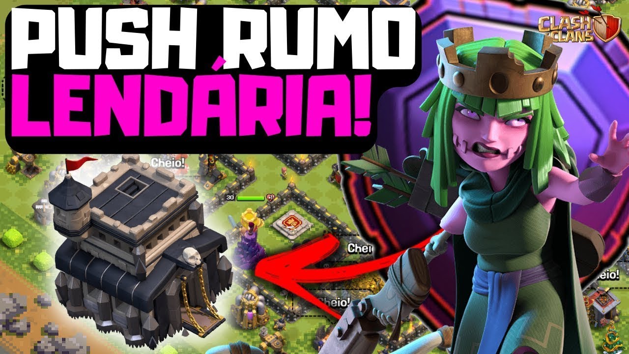 MELHOR ATAQUE PUSH CV9! CHEGAMOS NA LIGA MESTRE!! CLASH OF CLANS⚔️
