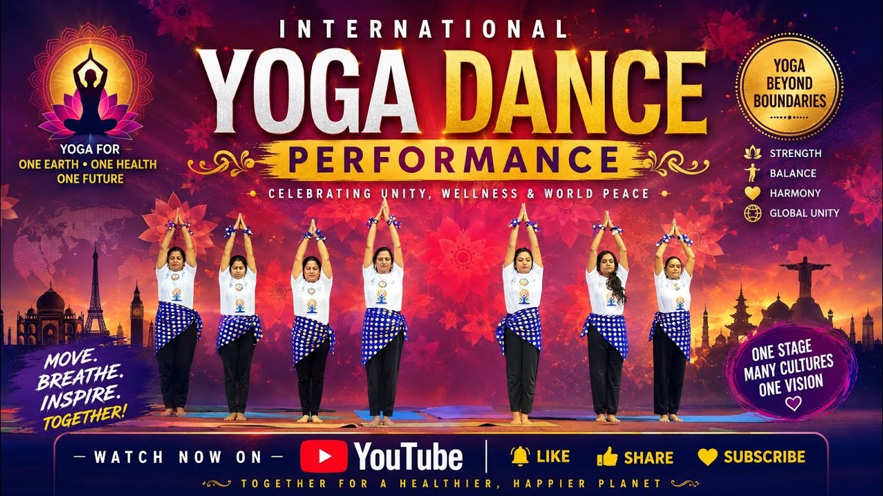 International Yoga Dance Performance 2026 | Yoga for One Earth One Health | Yoga Day Special