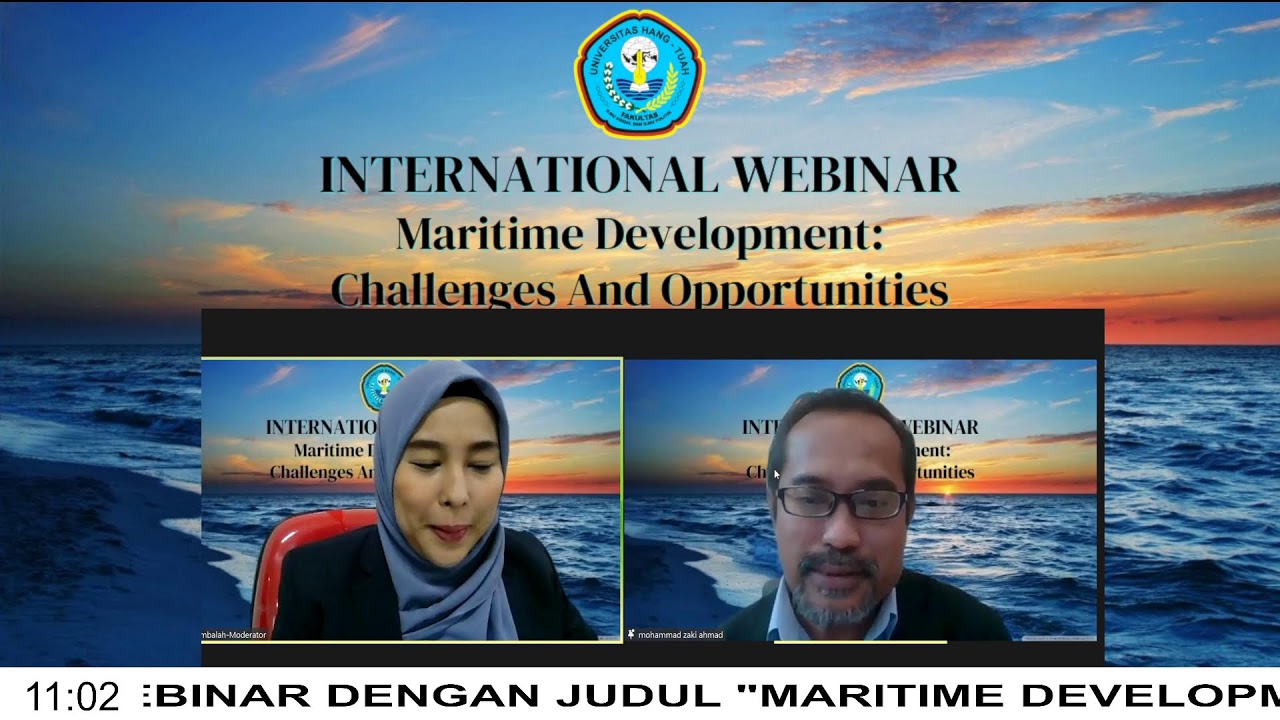 INTERNASIONAL WEBINAR MARITIME DEVELOPMENT : CHALLENGES AND OPPORTUNITIES