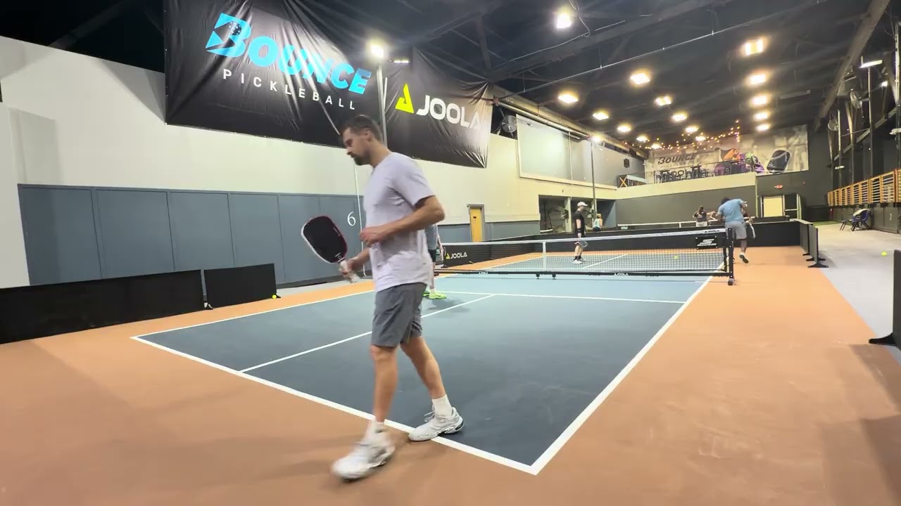 4.5+ Raw Pickleball Practice. Controlling Kitchen with Dinks and Counters. Dan/Austin vs Sam/Ian 2