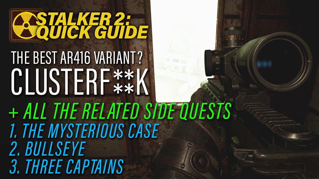 Stalker 2 Best unique AR416? Cluster eff (Three Captains side quest)