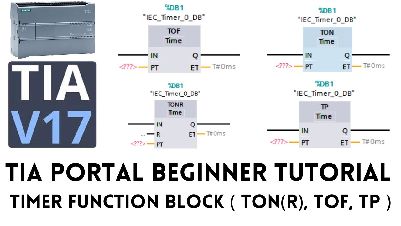 TIA portal tutorial - Timer function block