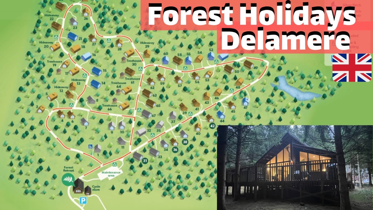 Forest Holidays - Delamere Forest | Drive around the site  - 🏴󠁧󠁢󠁥󠁮󠁧󠁿 Cheshire, England