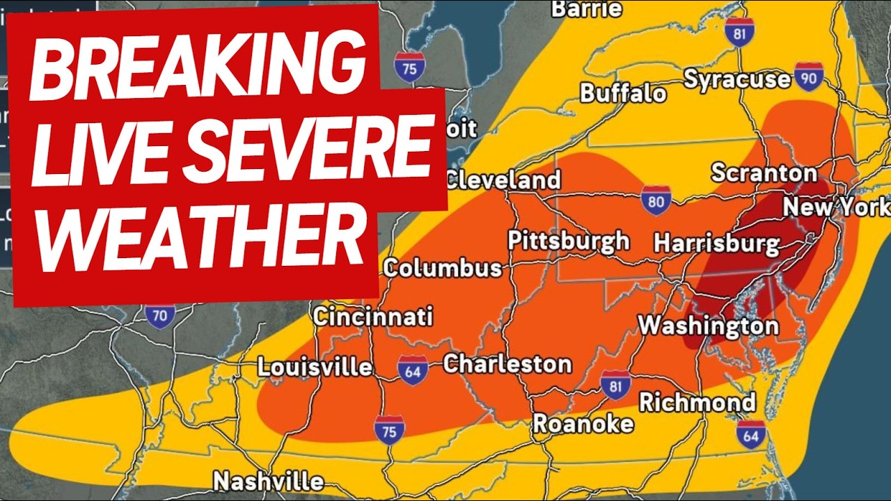 LIVE: Severe Weather Outbreak Coverage With Storm Chasers - Northeast July 21