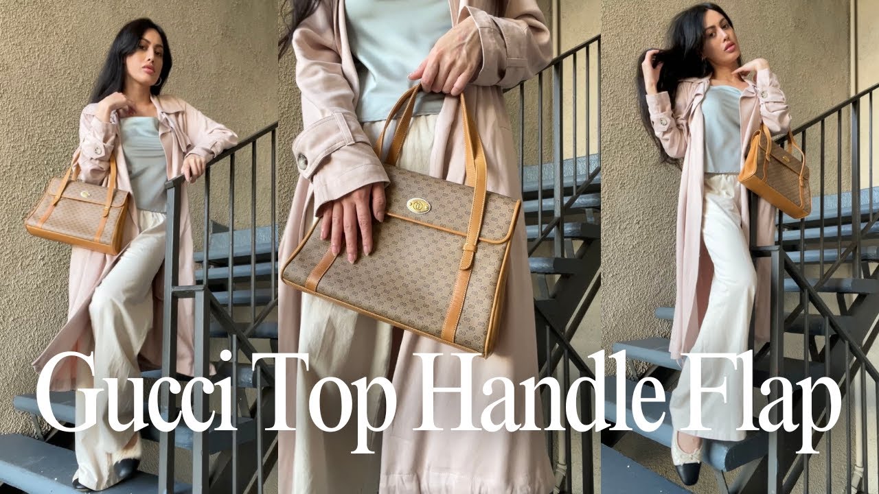 I Found the Most Coveted Vintage Gucci Bag Ever — GG Top Handle Flap Satchel Review