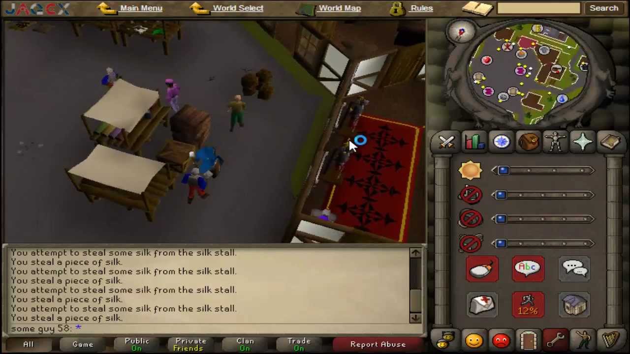 Runescape 2007 Money Making Episode 1 40k Per Hour Plus Easy Thieving XP!!!