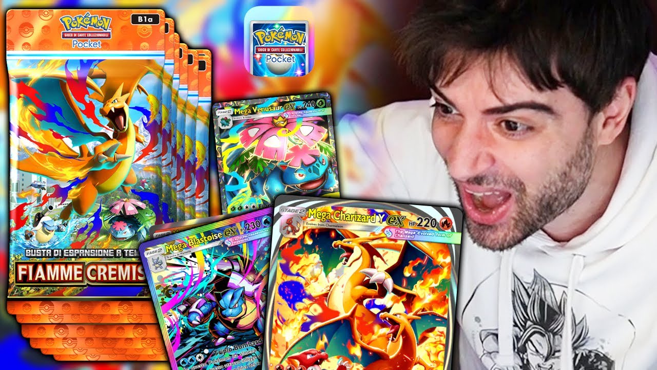 SCULATOOO ✨ APRO LE BUSTINE di MEGA CHARIZARD Y, MEGA BLASTOISE e MEGA VENUSAUR ex SU POKEMON POCKET
