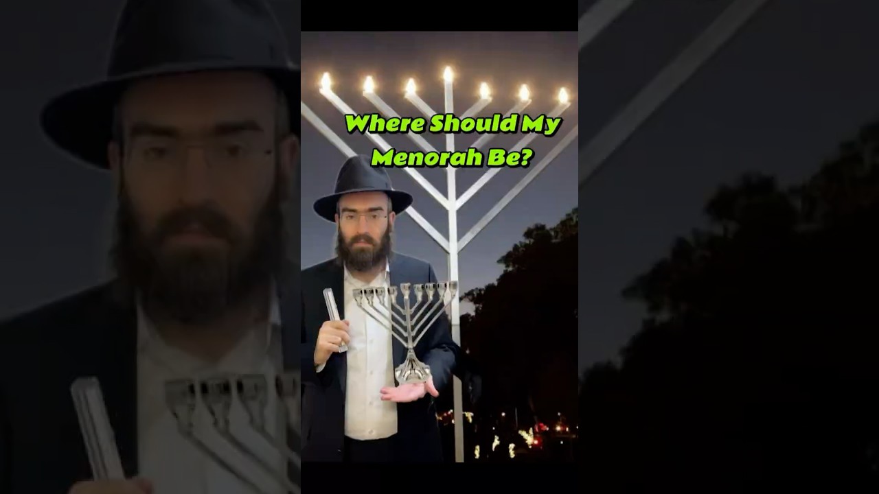 Where Should My Menorah Be? #hanukah #chanukah #hanukkah #chanukkah #jewish #menorah #mezuzah