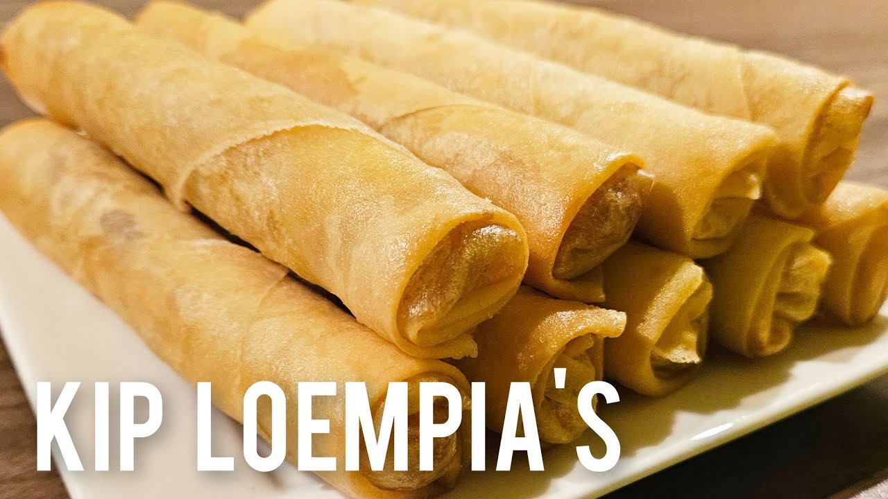 Kip loempia's Hapje Snack kerst recept|springrolls Vietnamese Christmas recipe|