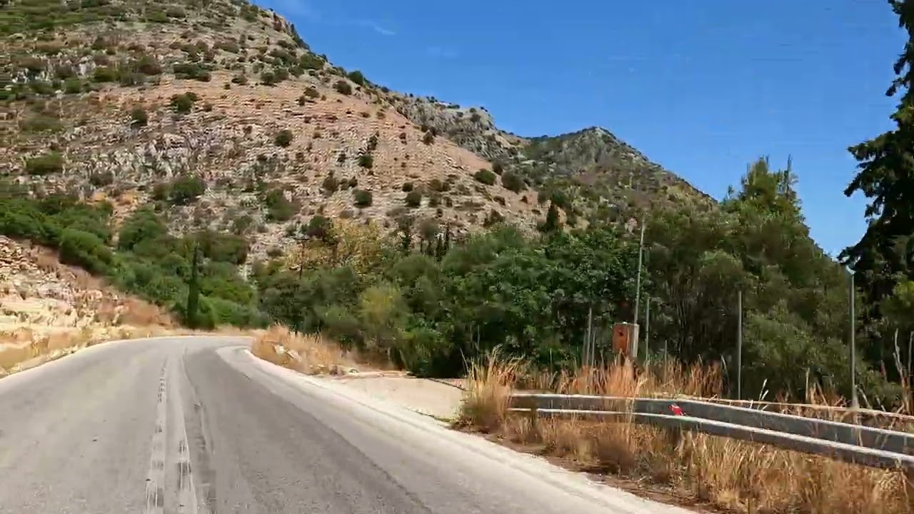 Driving in Greece, from Igoumenitsa to Syvota