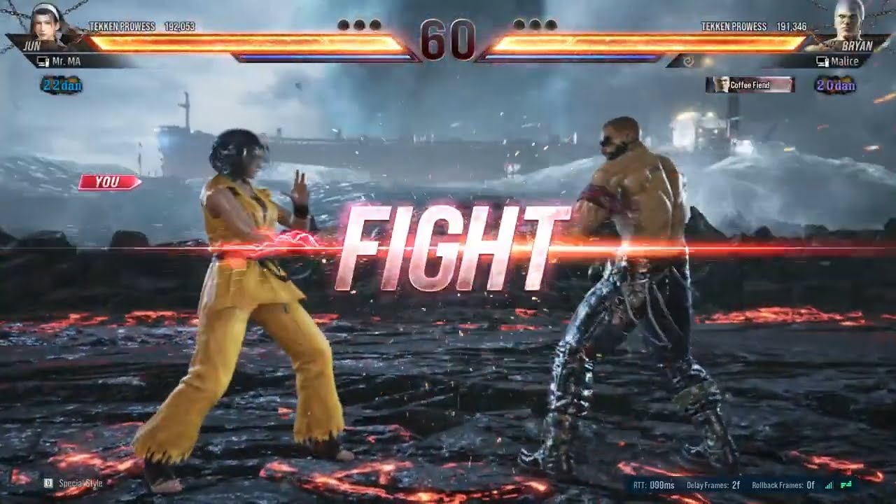 JUN KAZAMA VS BRYAN TEKKEN 8 ONLINE