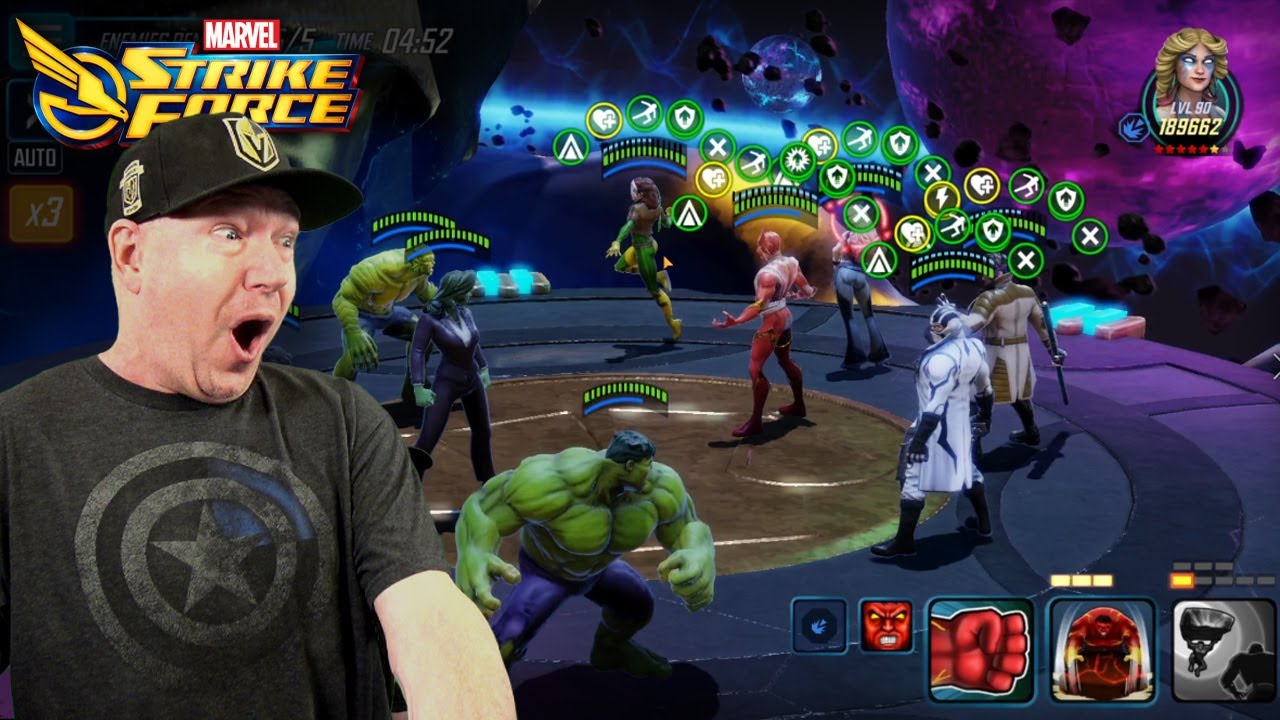 Gamma Destroys Unlimited In Room 4 CC - MARVEL Strike Force - MSF