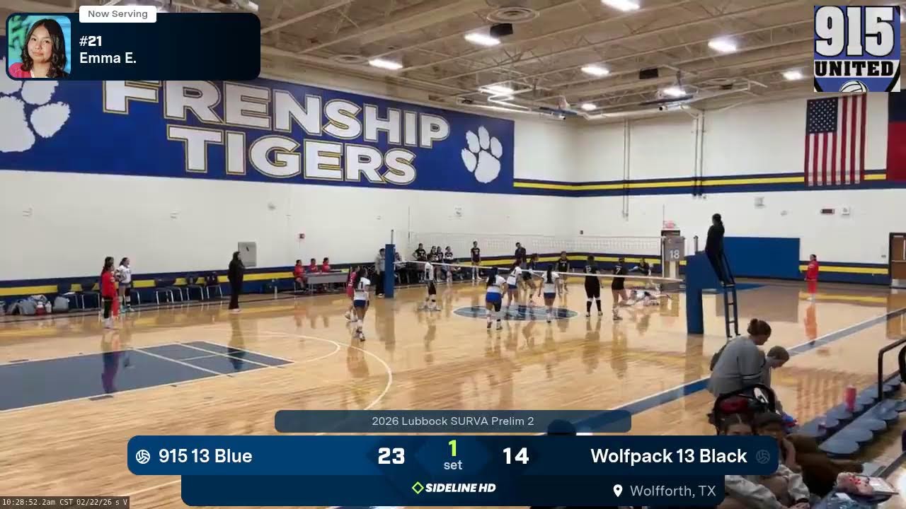 915 13 Blue @ Wolfpack 13 Black (2026.02.22)