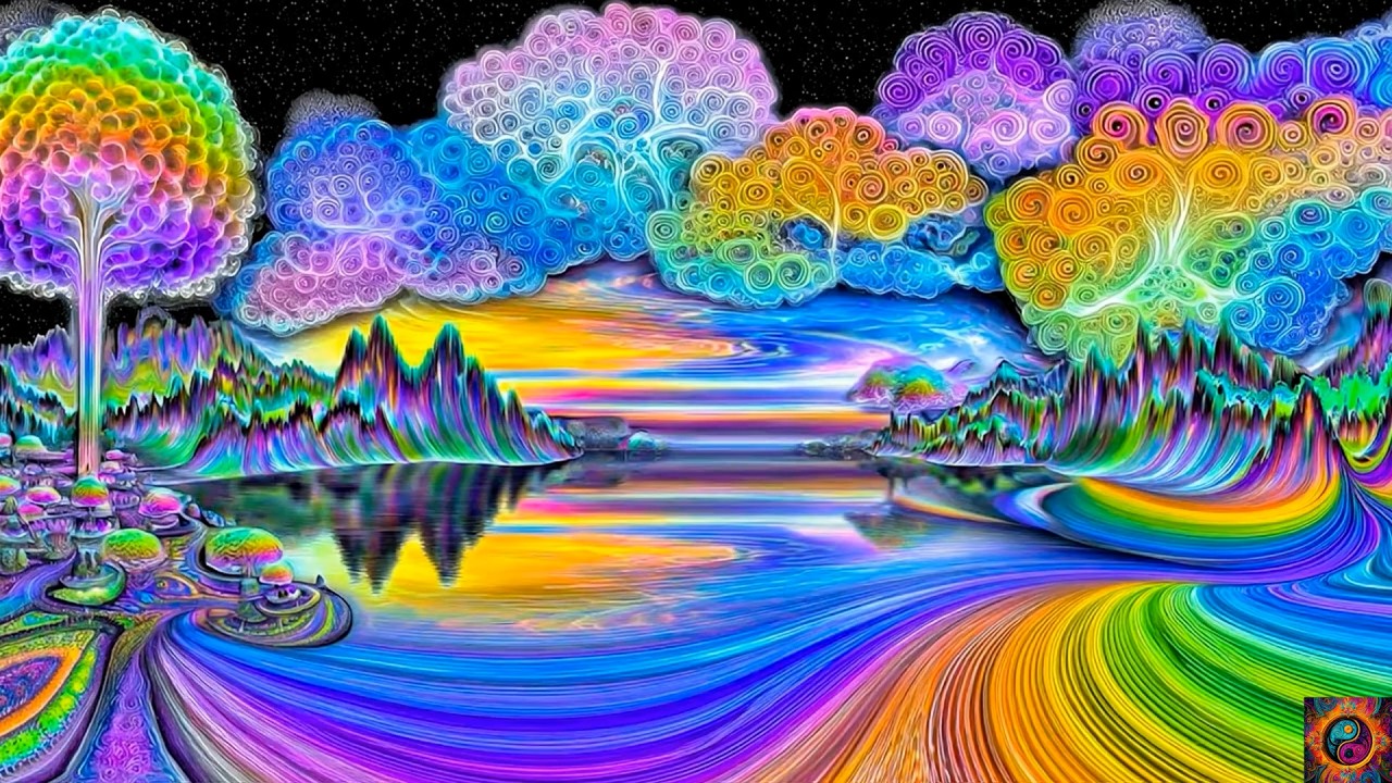 Trippy Psychedelic Vortex | Ambient Soundscape | No Sound 4K