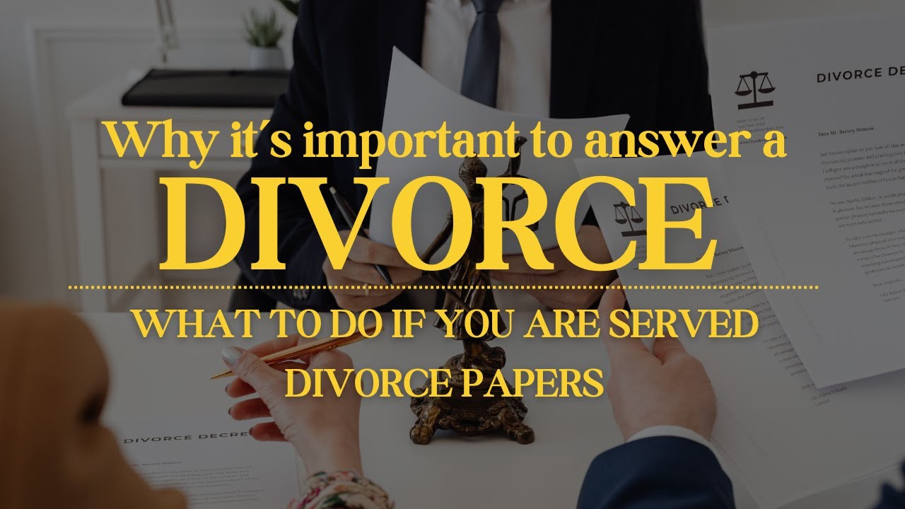 Answering Divorce in NC | What to do When You're Served Divorce Papers