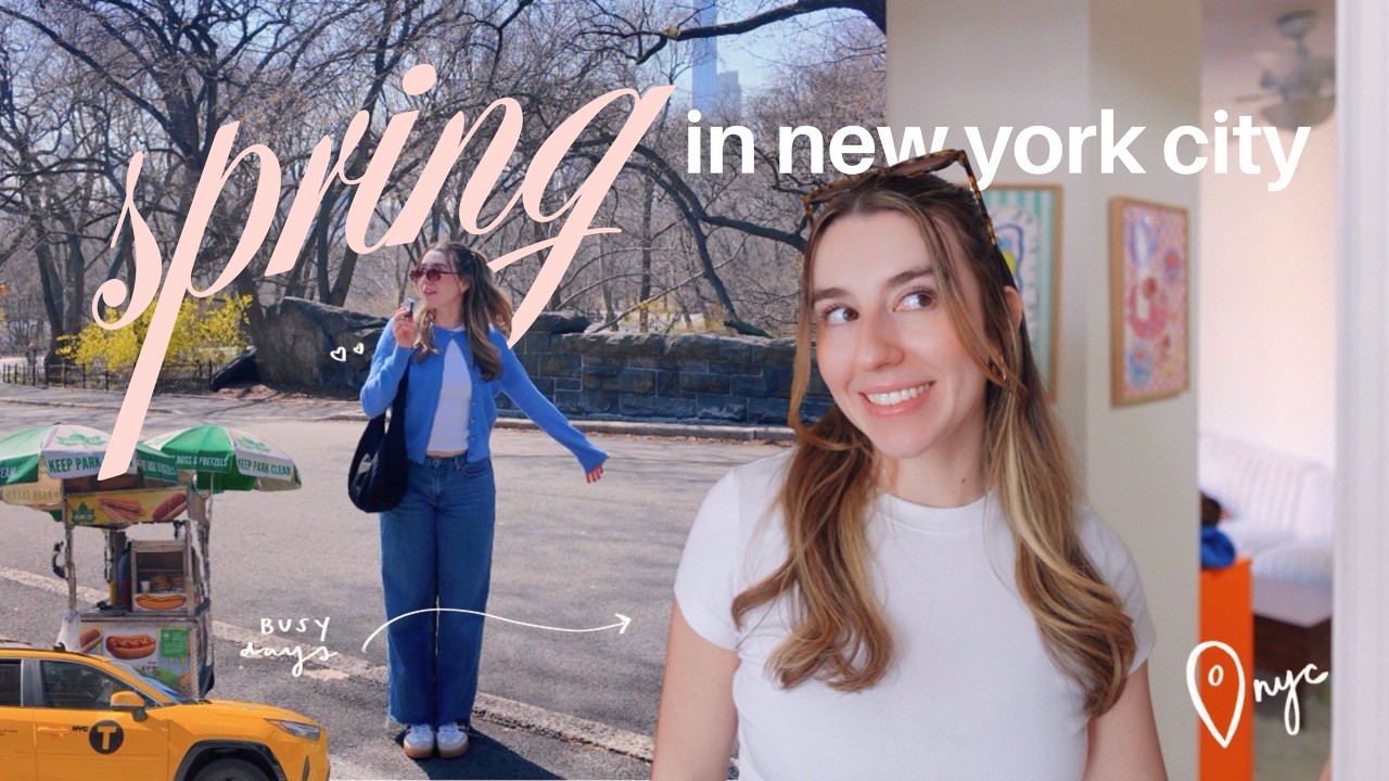 spring is here and life is getting busier!! 🌸✨ a few spontaneous days in nyc