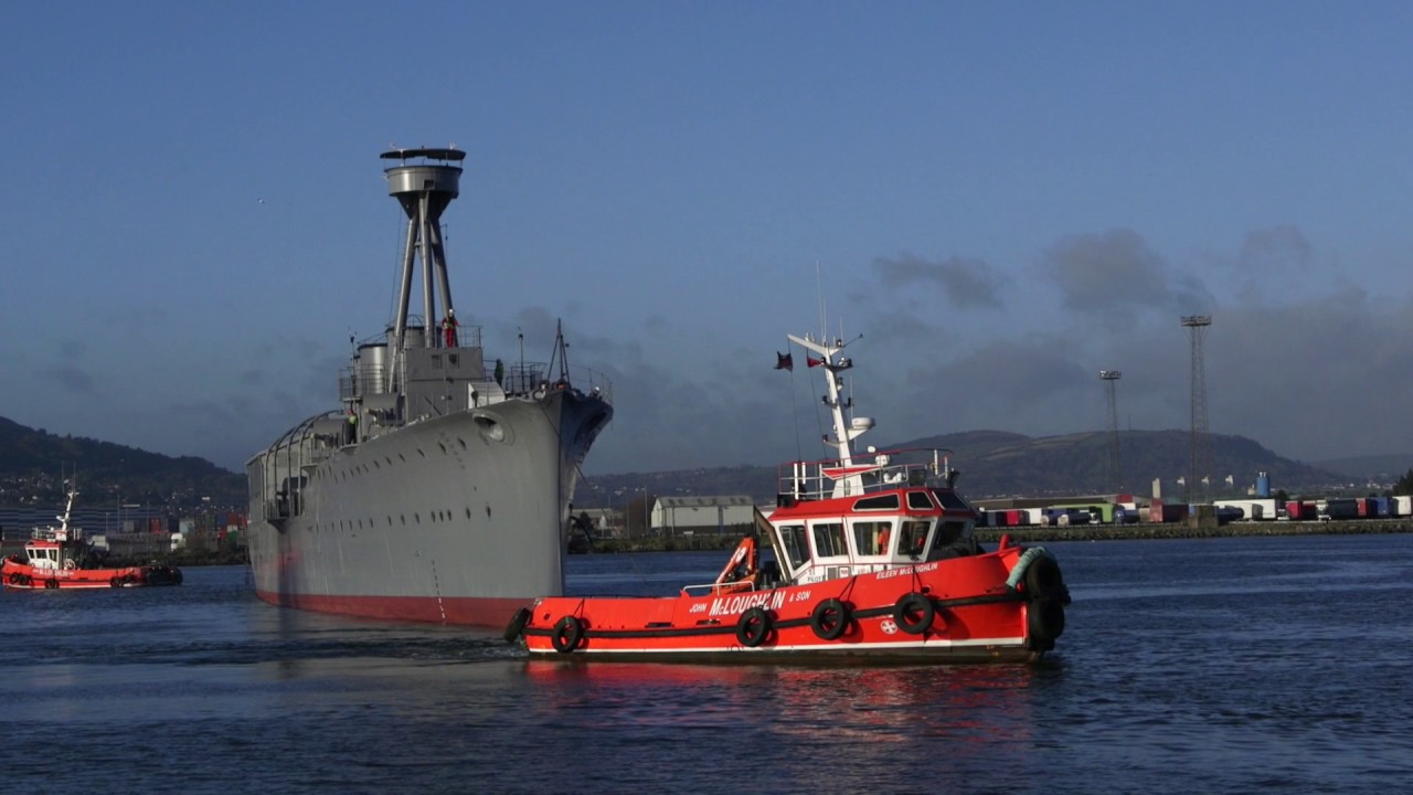 HMS Caroline - move back to the Pump House
