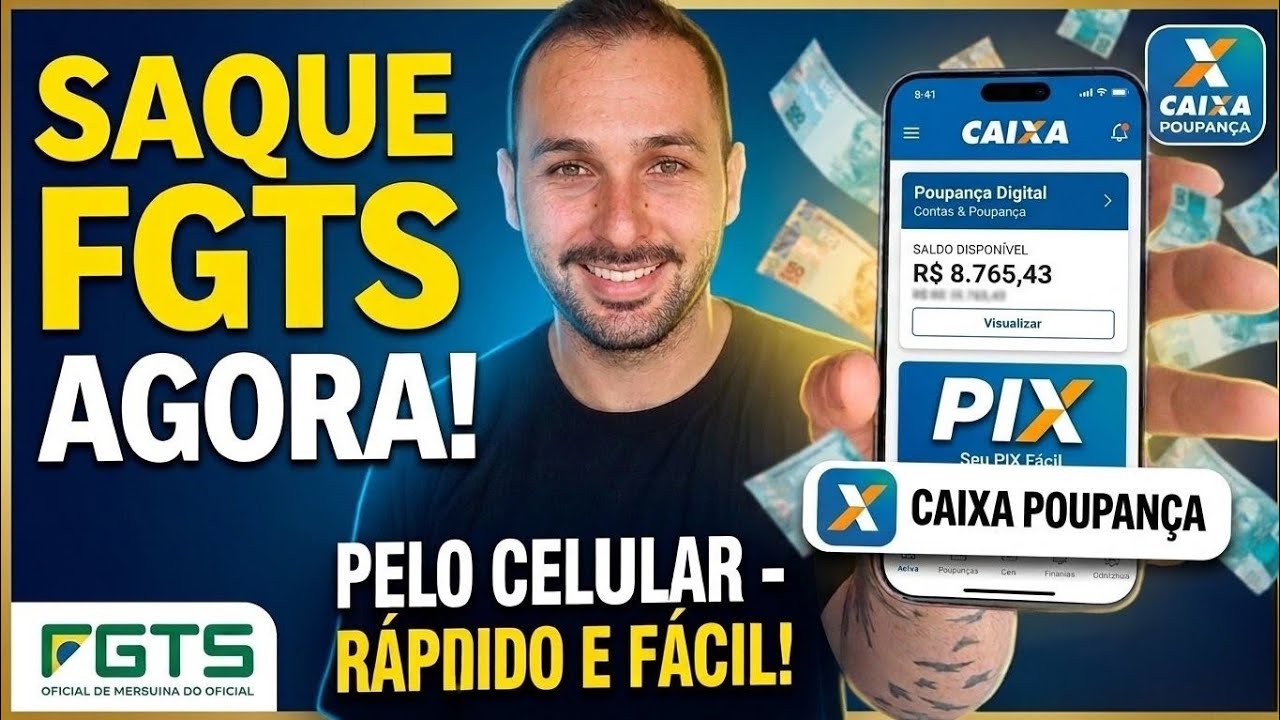 COMO SACAR FGTS PELO BANCO CAIXA Fácil e Rápido