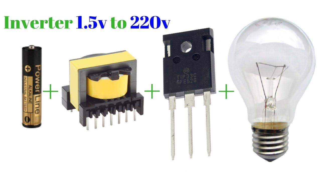 how to make inverter 1.5v to 220v simple circuit new technology exhibition
