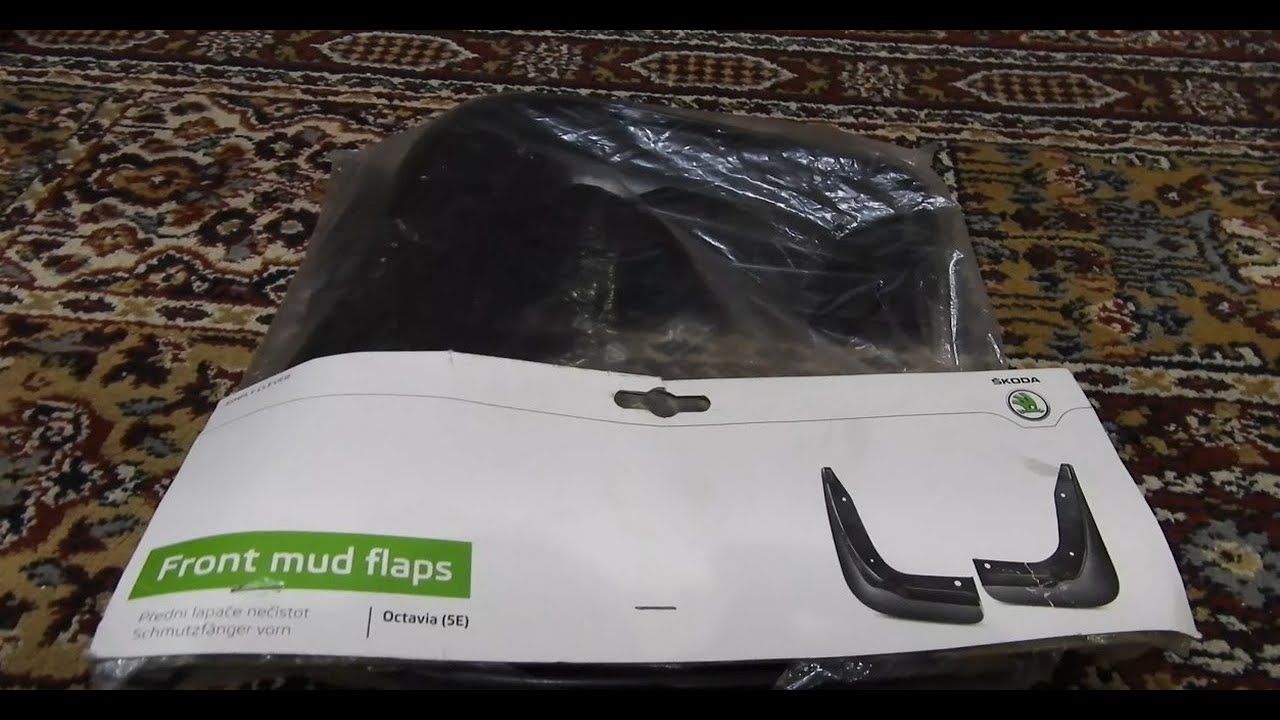 SKODA OCTAVIA MK3 (5E) FRONT MUD FLAPS/ MUD GUARD INSTALALTION (ORIGINAL MUD FLAPS) 5E0 075 111