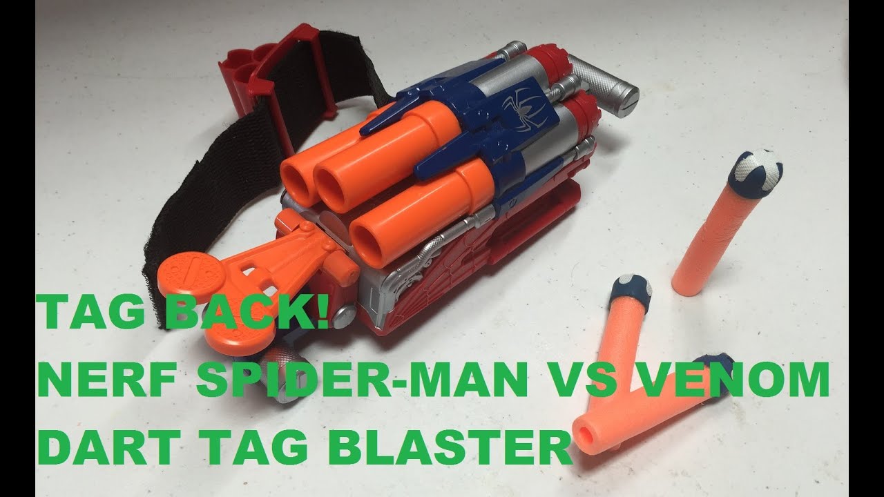TAG BACK! - The Nerf Dart Tag Spider-man Blaster (Wrist Shotgun!) | Walcom S7