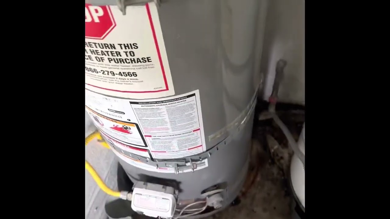 Water Heater Drain Valve Replacement With Tank Full of Water!