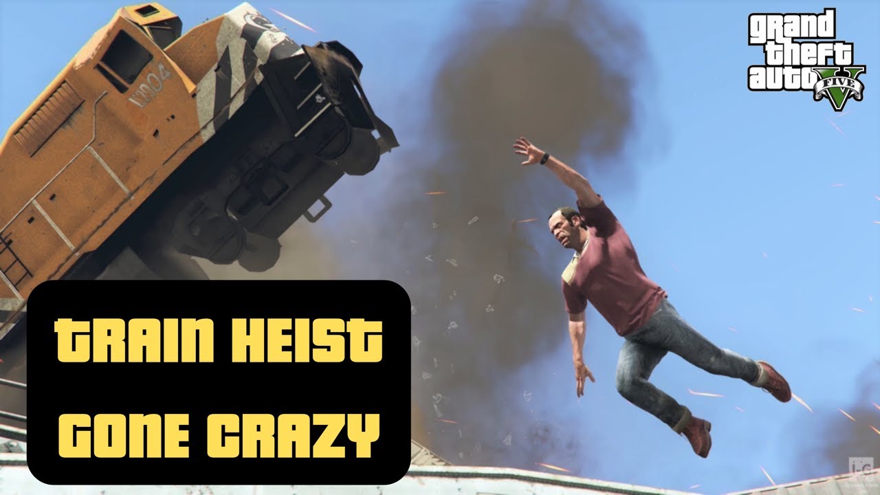 Grand theft auto 5 gameplay | Derailed = Pure Chaos 💀🚆  4K Ultra HD 