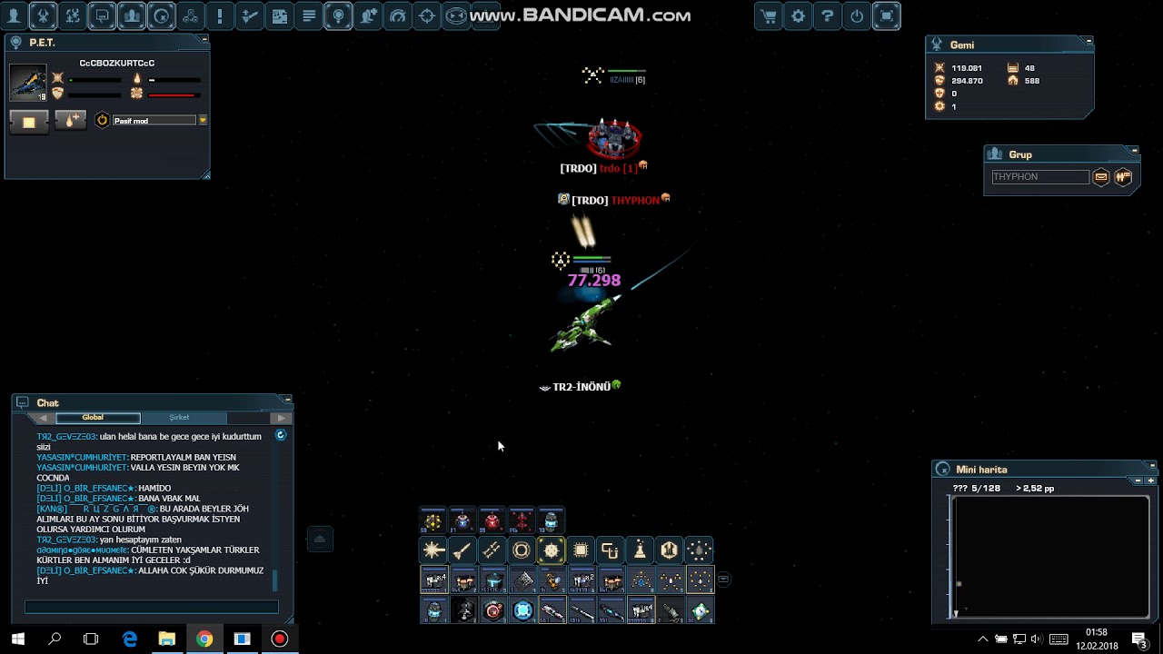 Darkorbit TR2 bonus haritası admin rezilliği.
