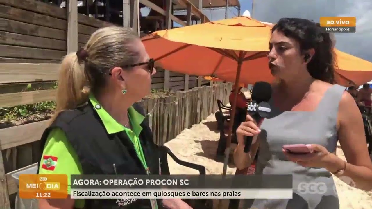 Operação Procon-SC fiscaliza quiosques e bares nas praias | Cotidiano | SCC Meio-Dia
