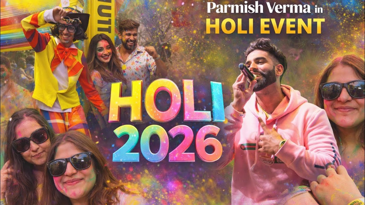 🔥 Parmish Verma Live at Holi Party 2026 | JLN Event review 👍 #jlnstadium #holi2026 #vlogs g