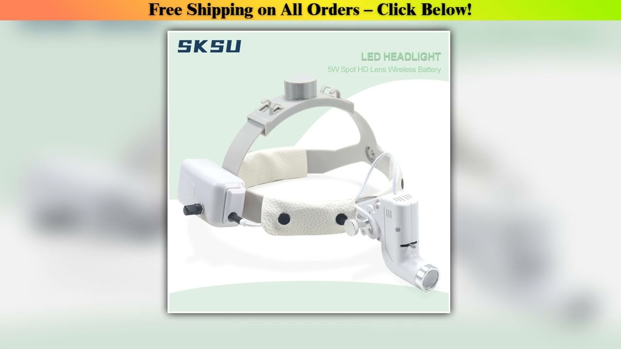 ENT Dental Headlight 5W LED Lamp For Dental Loupes Surgical Loupes Surgery Light Lamp For Dentist