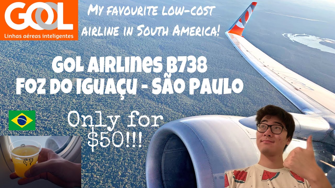 GOL Airlines $50 Foz do Igua&ccedil;u to S&atilde;o Paulo Flight Review, My favourite Airline in South America!
