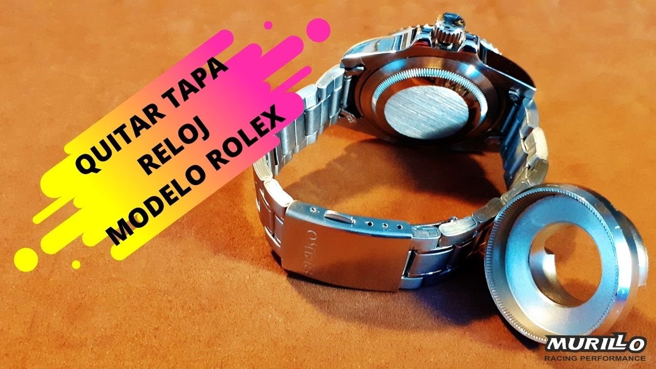 Quitar tapa trasera caja modelo ROLEX /Remove the back cover of the ROLEX model box