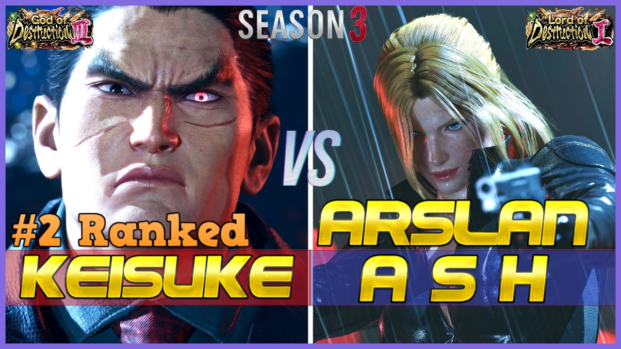 T8 S3 ▰ KEISUKE (#2 Ranked Kazuya) Vs ARSLAN ASH (Nina) ▰ Tekken 8 High Level Gameplay
