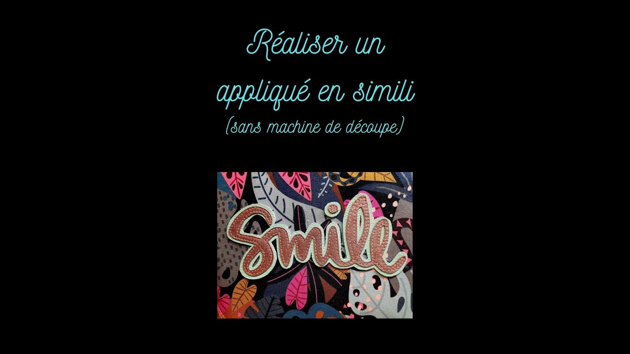 Réaliser un appliqué en simili