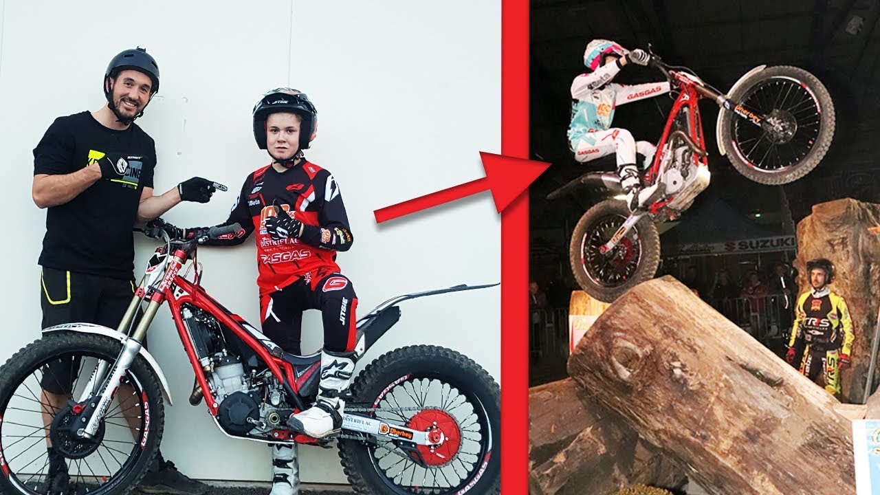 14 ans ! IMPRESSIONNANT EN MOTO TRIAL ! (Vélo vs Moto Trial)