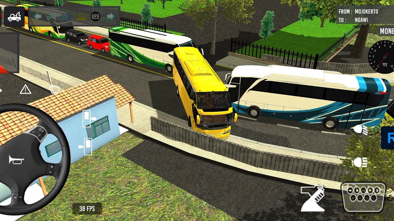 Crazy Downhill + Unexpected Crash 😭🔥 part-25 Couch bus simulator India |Control Almost Lost 🚍